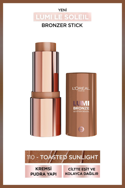 Lumi Bronzlaştırıcı Stick 110 Toasted Sunlight – Işıltılı Doğal Bronz Etki