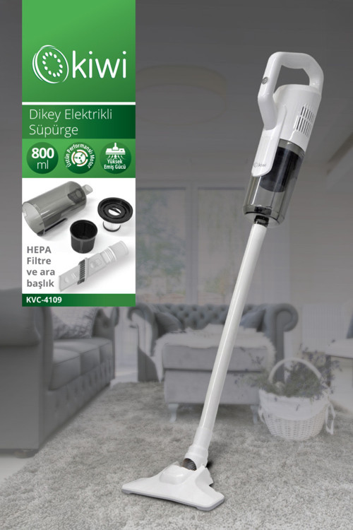 Kvc-4109 2'si 1 Arada El Tipi ve Dikey Elektrikli Süpürge 600W & 5m Güç Kablosu