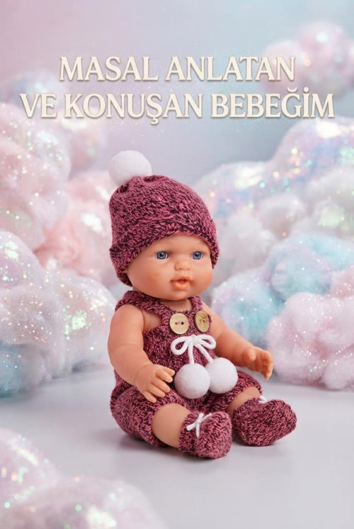 Konuşan ve Masal Anlatan Eğitici Yumuşak dokulu Kostümlü 36 cm Kafası Et Oyuncak Bebek