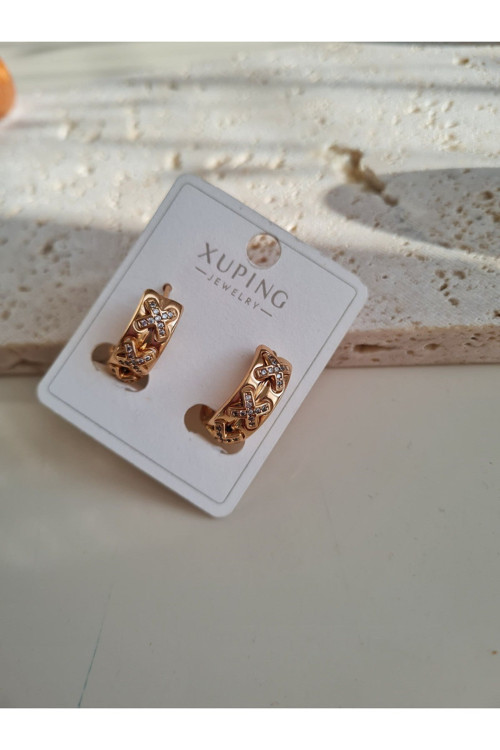 Xuping XX Marka Model Kadın Çelik Küpe