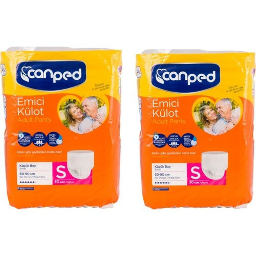 Emici Külot Küçük Boy Small 30'lu 2 paket / 60 adet