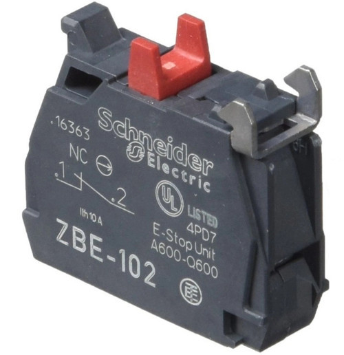 ZBE-102 Buton Kontak bloğu normalde kanalı 1 NC