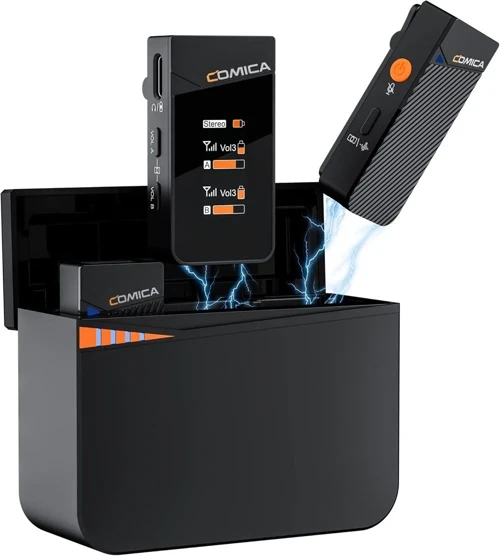 Vimo C3 (2) Kanallı Mini Kablosuz Yaka Mikrofonu