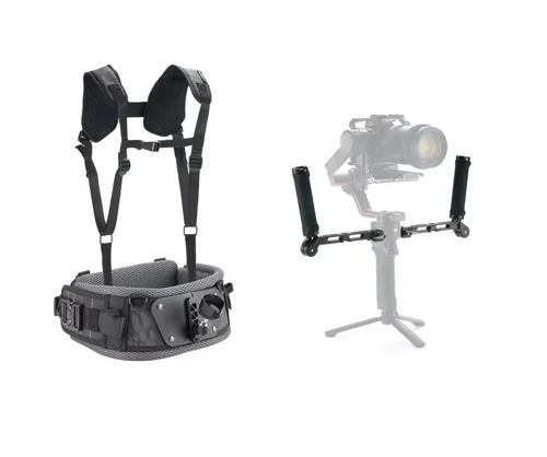 GSS-T04-DHB2 DJI RS2 / RSC2 / RS3 / RS4 için Hafif Çift Saplı Gimbal Destek Sistemi