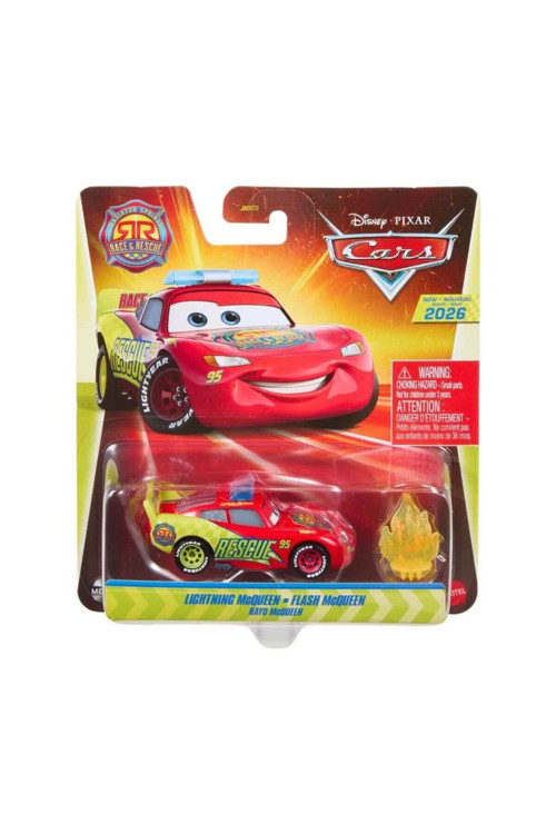 Mattel Disney Pixar Radiator Springs Race & Rescue Lightning McQueen – Aksesuarlı Die-Cast Araç