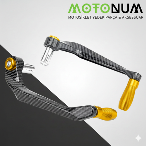 Honda Cbf 150 Manet Koruma Karbon Desenli-Sarı Dekorlu-Mkm22976