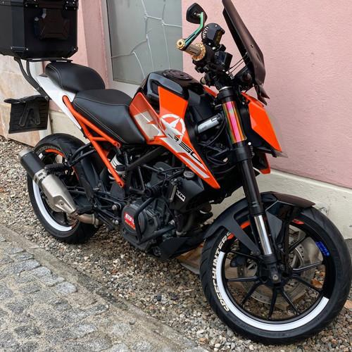 Yarım Jant İç Jant Şeridi Floresan Beyaz Motosiklet Sticker