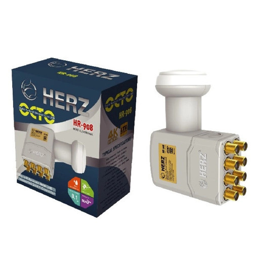 Herz Hr-908 Sekizli Lnb Altın ??uçlu Chip 0.1db
