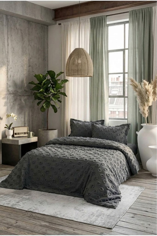 Yatak Örtüsü Takımı 250 x 260 cm – Valonlu Model 2 Adet 50 x 70 Yastık Kılıfı