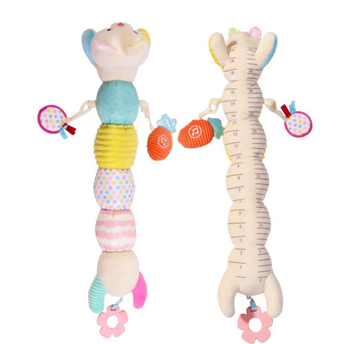 Sevimli Tırtıl Aktivite Eğitici Müzikli Peluş Oyuncak 0-3 Yaş Unisex