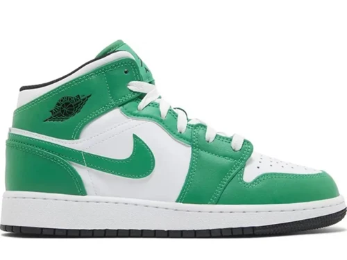 Air Jordan 1 Mid Lucky Green Gs DQ8423-301 JUSTSTEP
