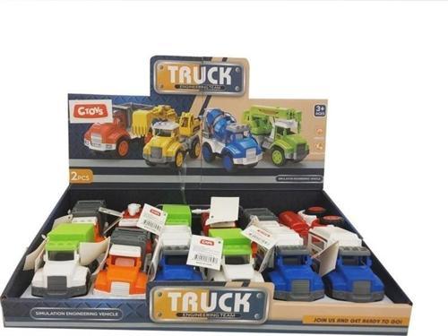 Oyuncak Sürtmeli Damperli Kamyonlar 7756S-2 (Karışık Model 1 Adet)