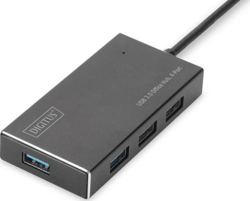 Usb 3.0 4 Port Çoklayıcı Alüminyum Koyu Gri