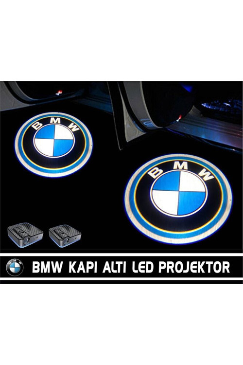 BMW Pilli Yapıştırmalı Kapı Altı Led Hayalet Logo ( 2Adet )