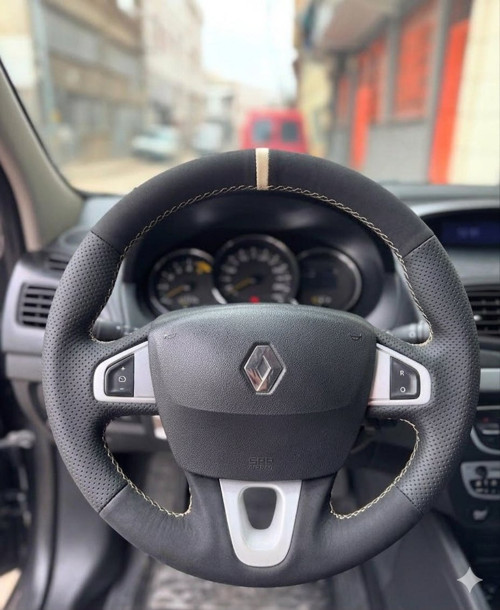 Fluence Megane 3 Scenic Direksiyon Kılıfı Araca Özel Yüzüklü