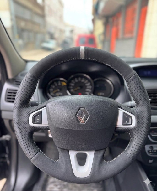 Fluence Megane 3 Scenic Direksiyon Kılıfı Araca Özel Yüzüklü