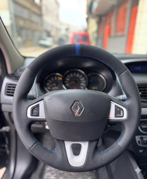 Fluence Megane 3 Scenic Direksiyon Kılıfı Araca Özel Yüzüklü