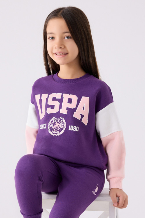 Kız Çocuk Mor Pijama Takımı 50299749-VR038