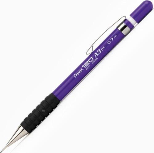 Versatil Kalem (Mekanik Kurşun Kalem) 0.7 Mm Genel Kullanım İçin Tutaçlı Mor Ya317-v