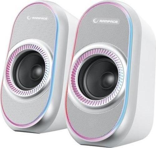 Rms-X3 2.0 6W Bluetooth Özellikli Beyaz Multimedia Rgb Işıklı Gaming Usb Speaker