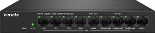 G0-8G-Poe 9 Port 8 Port Poe+ 10-100-1000 Switch Hub Çelik Kasa Poe Router