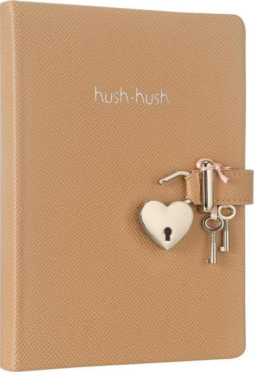 Victoria's Journals Kilitli Not Defteri 13X18 Cm Hush 160 Yaprak Çizgili Bej 216883