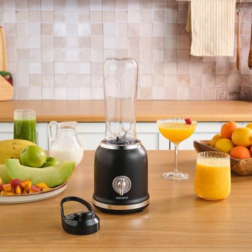 Retro Personal Kişisel Smoothie Blender Black