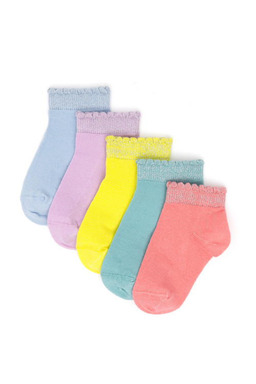 Kız Çocuk Neon Pembe Çorap 50286386-VR105