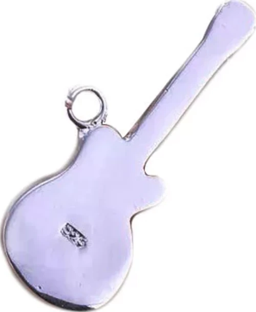 Hediyelik Gitar Kolye Ucu Gümüş Gku