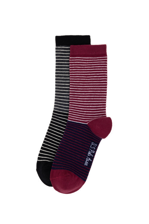 Kadın Bordo 2'li Soket Çorap 50298996-VR014
