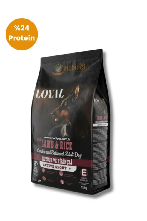 Active Sport Kuzu Etli ve Pirinçli Yetişkin Köpek Maması 15 Kg