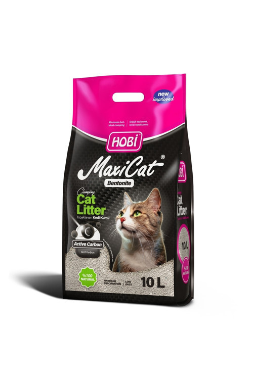 Maxicat Aktif Karbonlu Bentonit Kedi Kumu 10 Litre