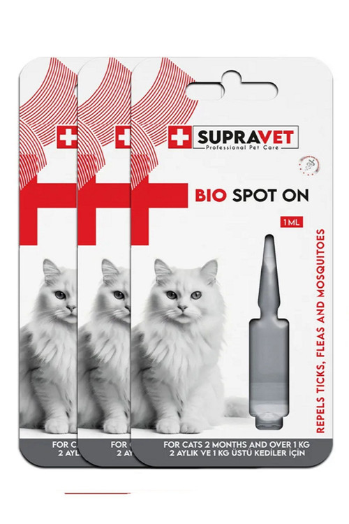 3 Adet Kedi Bakım Yağı Bit, Pire, Kene