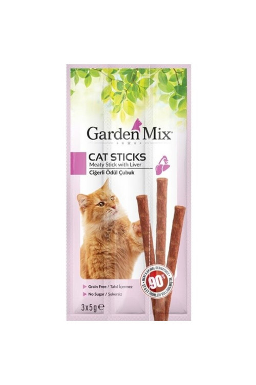 Garden Mix Ciğerli Kedi Stick Ödül 3x5g