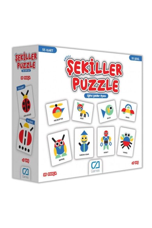 Akıllı Şekiller Puzzle 55 Şekil Ca.5114
