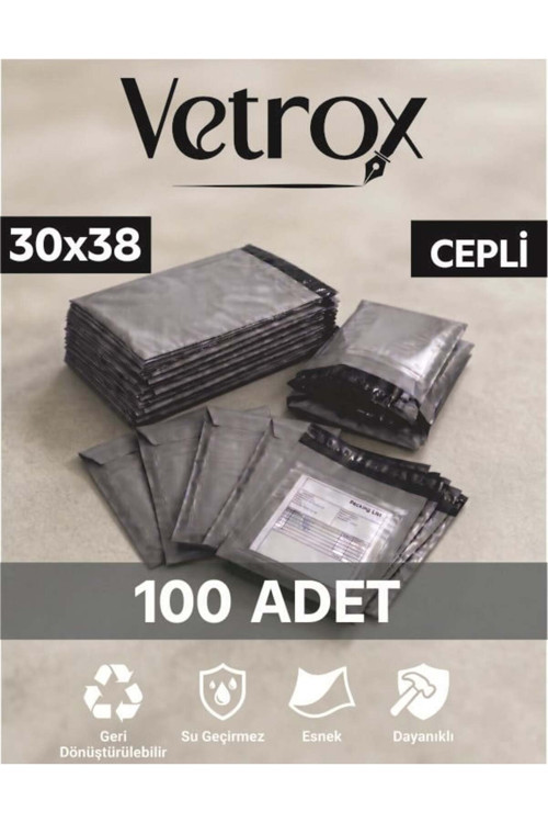 30X38 Cm Cepli Kargo Poşeti - 100 Adet