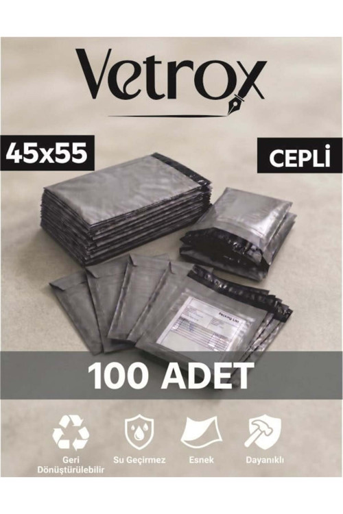 45X55 Cm Cepli Kargo Poşeti - 100 Adet