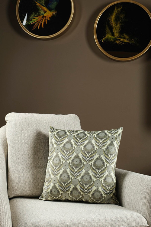 Lüks Kadife 43x43 Cm Kırlent Kılıfı Dekoratif Yumuşak Salon Koltuk Avangart Yeşil