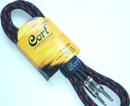 Ca526 Bk Gitar Kablo Gürültüsüz 5m (noısless), Siyah, Gold