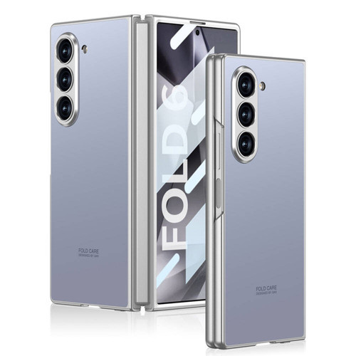 Galaxy Z Fold 6 Kılıf Titanyum Metal Tasarımlı Kıpta Caz Kılıf