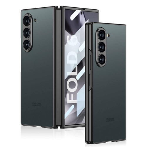 Galaxy Z Fold 6 Kılıf Titanyum Metal Tasarımlı Kıpta Caz Kılıf