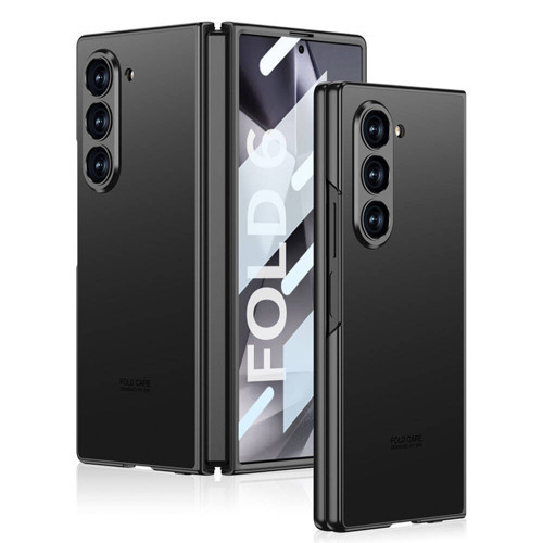 Galaxy Z Fold 6 Kılıf Titanyum Metal Tasarımlı Kıpta Caz Kılıf