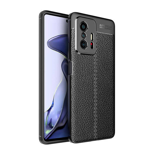 Xiaomi Mi 11T 5G Kılıf Deri Görünümlü Silikon Kamera Korumalı Üstün Koruma