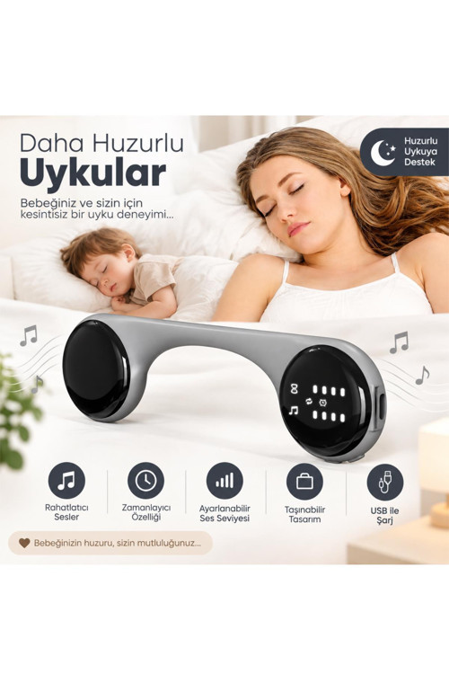 Yastık Altı Uyku Yardımcısı Bluetooth Kemik İletim Hoparlör Müzik ve Rahatlatıcı Ses Cihazı