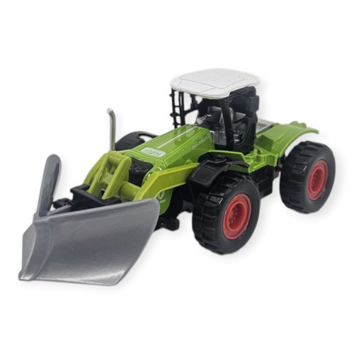 Farm Mini Oyuncak Traktör - 14 cm Kar Küreme ve Dozer Bıçaklı Çiftlik Aracı
