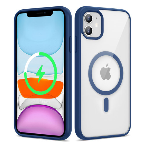 iPhone 11 Kılıf Kenarlar İnce Arka Kısım MagSafe Kamera Yükseltili Silikon