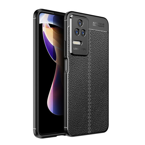 Xiaomi Poco F4 Kılıf Deri Görünümlü Silikon Kamera Korumalı Üstün Koruma