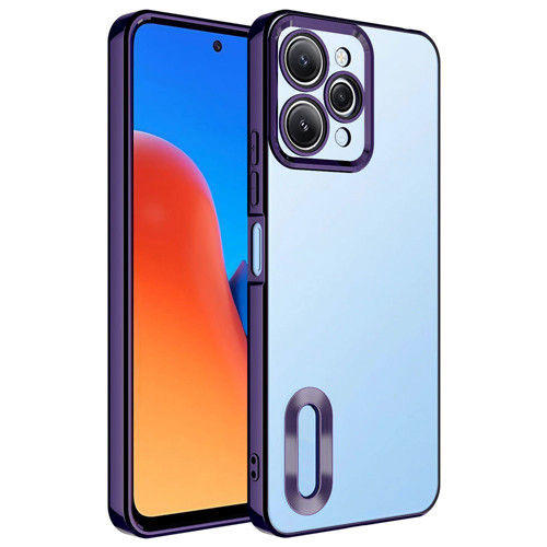 Xiaomi Redmi 12 Kılıf Kamera Lens Korumalı Logo Gösteren İnce Hafif
