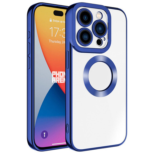 iPhone 15 Pro Max Kılıf Kamera Lens Korumalı Logo Gösteren İnce Hafif