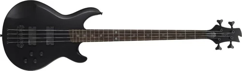 Evlz4bbks Bas Gitar, Siyah Satin, Emg-hz H4 (h-h)